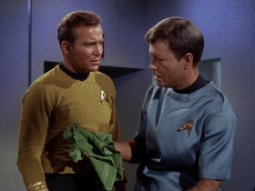"From the original Star Trek, Dr McCoy explains to Captain Kirk he has no fucks to give... its like a fuck deficit... Jim actually owes Bones fucks."
